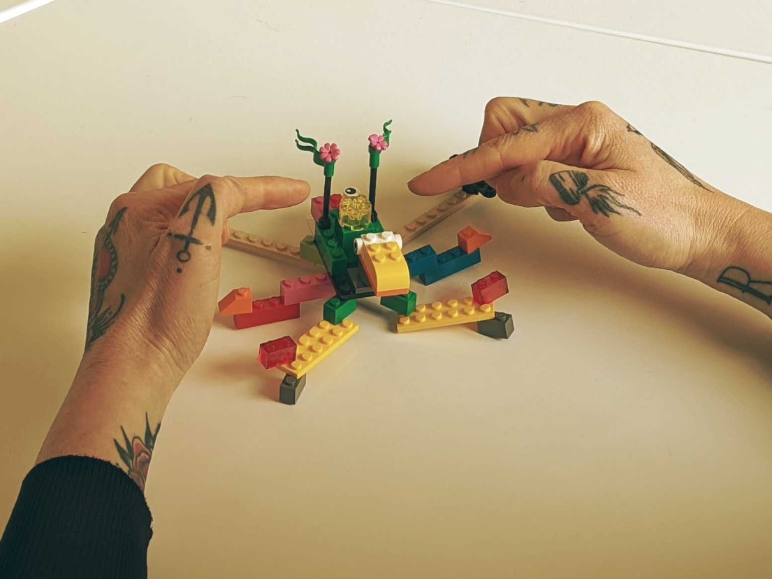 Detail eines gebauten LEGO® Serious Play® Modells