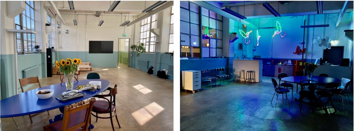 Der Kursraum im TheSeriousPlayer Zentrum während der Deep Play Ausbildung