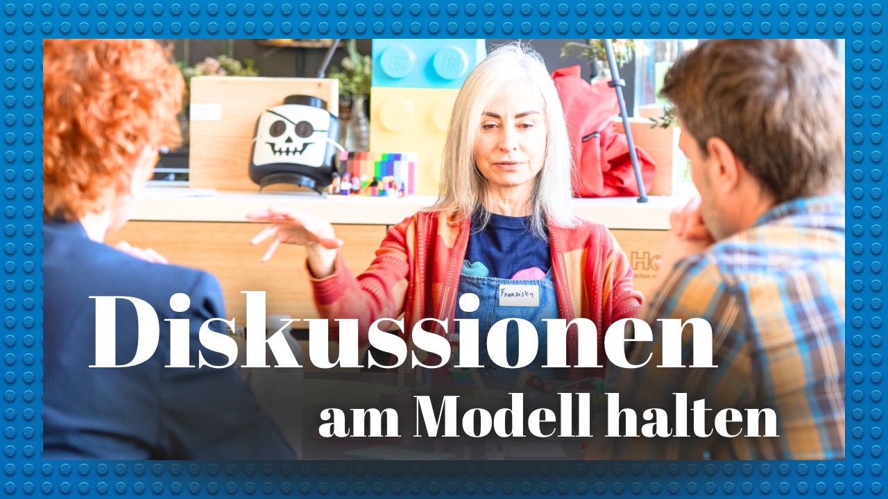 Diskussionen am Modell halten
